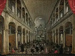 Interior de la iglesia de los jesuitas de Amberes, 1630. Kunsthistorisches Museum, Viena