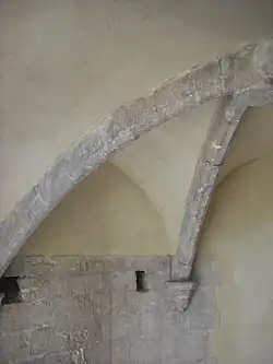 Bóveda de crucería interior de la torre del Botxí