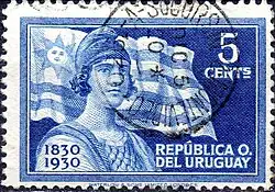 Sello conmemorativo del Centenario de 1930.