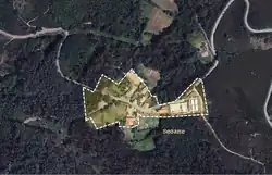 Ortofoto de Seoane de 2014 con sus límites