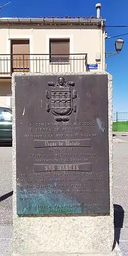 Documento en el que se reconoce a Vegas de Matute como Pueblo de la Tierra de Segovia perteneciente al Sexmo de San Martín