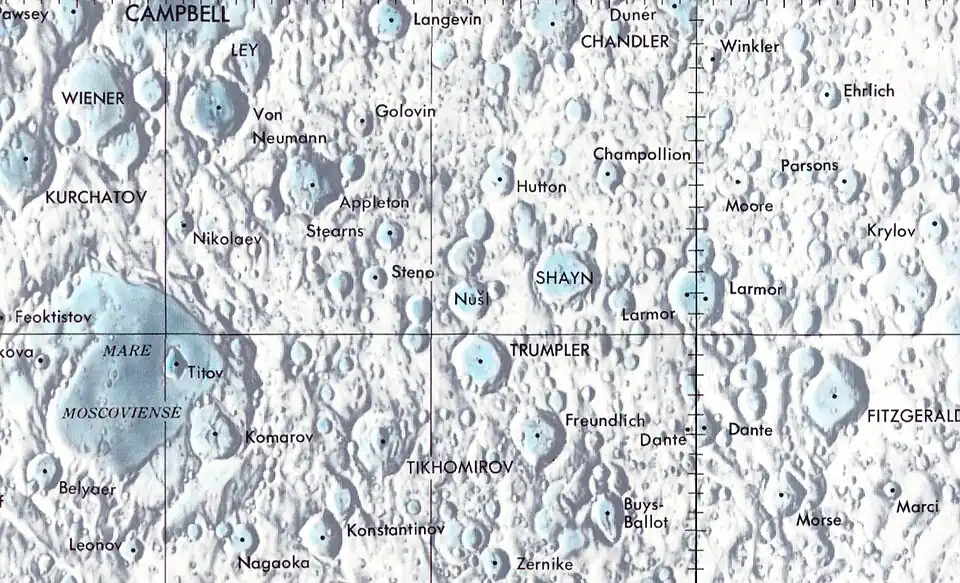 Localización de Von Neumann (centro del cuadrante superior izquierdo de la imagen)