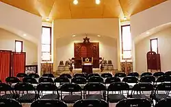 Interior de la sinagoga