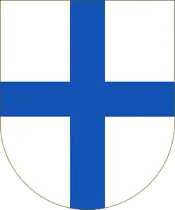 Armas de Enrique de Borgoña, Conde de Portugal, que datan de 1095. Del azur de este escudo deriva el esmalte azur del actual Escudo de Portugal.