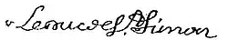 Firma de Louis de Rouvroy