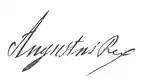 Firma de Federico Augusto I de Sajonia[a]​