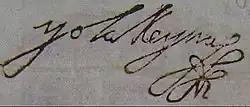 Firma de Mariana de Austria