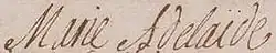 Firma de Adelaida de Francia