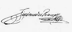 Firma de Segismundo Báthory