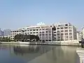 El almacén de Sihang desde el otro lado del río Suzhou, año 2018.