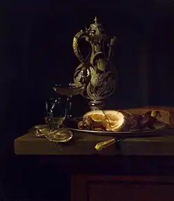 Desayuno con jamón (c. 1650-1660), Museo del Hermitage, San Petersburgo