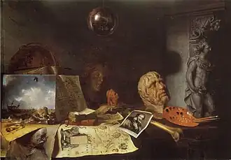 Rincón del estudio de un pintor: alegoría de las artes (1646), colección privada