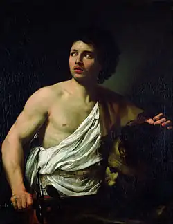 Davide con la testa di Golia, de Simon Vouet, palacio Bianco