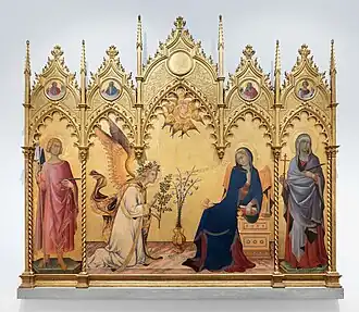 Anunciación, 1333, Galleria degli Uffizi, Florencia