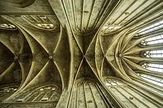 Bóveda de crucería del coro