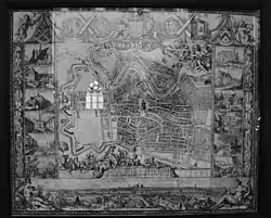 Mapa de Haarlem de Romeyn de Hooghe de 1688