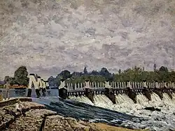 Presa de Molesey - mañana, 1874