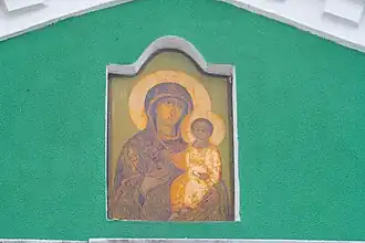 Fresco del icono de Nuestra Señora de Smolensk