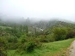 Chorrera de los Litueros en la sierra de Somosierra