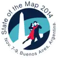 Logo of State of the Map 2014