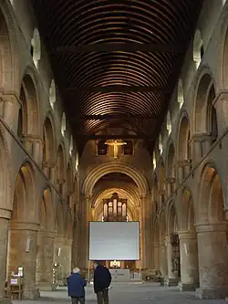 La nave normanda, construida a principios del siglo XII