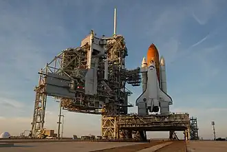 Transbordador Espacial Atlantis en el LC-39A (2007)