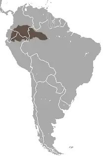 Distribución de A. vociferans