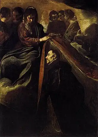 Imposición de la casulla a San Ildefonso, de Velázquez.