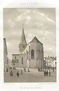 Iglesia de San Juan en 1860 por Louis Höflinger.