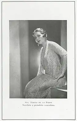 Sta Teresa de la Parra Novelista y periodista venezolana Année de publication : 1928