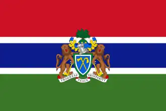 Bandera del Embajador de Gambia