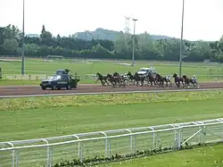 Carrera en el hipódromo de Cavaillon.
