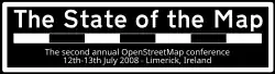 Logo of State of the Map 2008