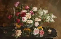 Still life with flowers on a table (2 de enero de 1920)