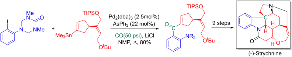 Síntesis total de strychnine