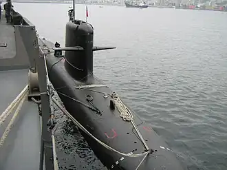Submarino Clase Scorpène de la Armada de Chile.