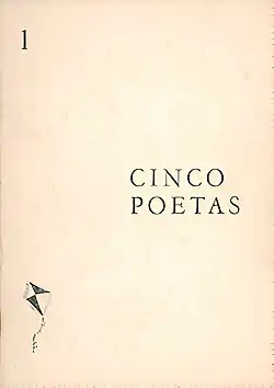 Portada de suplemento Cinco Poetas