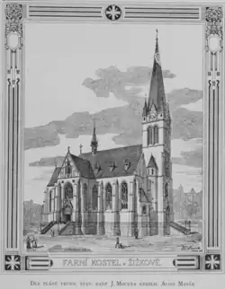 El proyecto de la iglesia de San Procopio en Žižkov