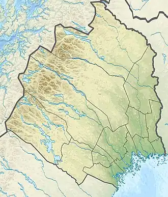 Lago Lájtávrre ubicada en Norrbotten