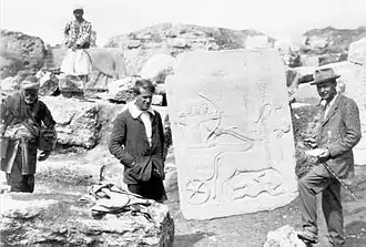 Woolley y Lawrence en Karkemish en 1913.