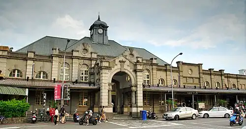 Estación de Hsinchu en la ciudad de Hsinchu, República de China
