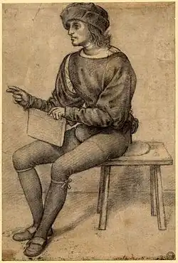 Estudio de hombre sentado, British Museum, Londres.