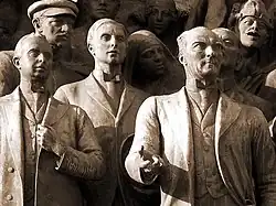 Detalle del grupo de estatuas