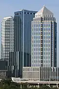El One Tampa City Center junto al SunTrust Financial Centre y el Bank of America Plaza
