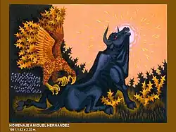 Homenaje a Miguel Hernández, 1961.