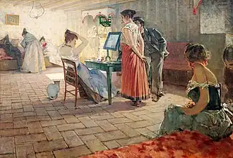 Aseo matinal (1898), de Telemaco Signorini, colección privada, Milán