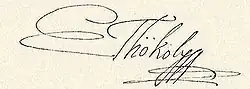 Firma de Emérico Thökölyi