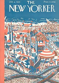 Portada de Karasz para The New Yorker, 4 de julio de 1925