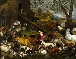 El arca de Noé, de Jacopo Bassano, 1570.