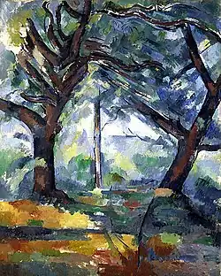 Paul Cézanne, Los árboles grandes, 1904.